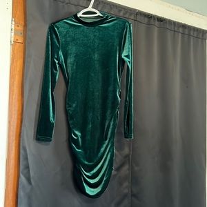 Velvet long sleeve dress
